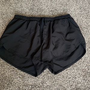 Black athletic shorts